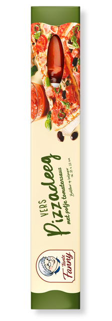 Vers pizzadeeg met tomatensauce - Tante Fanny