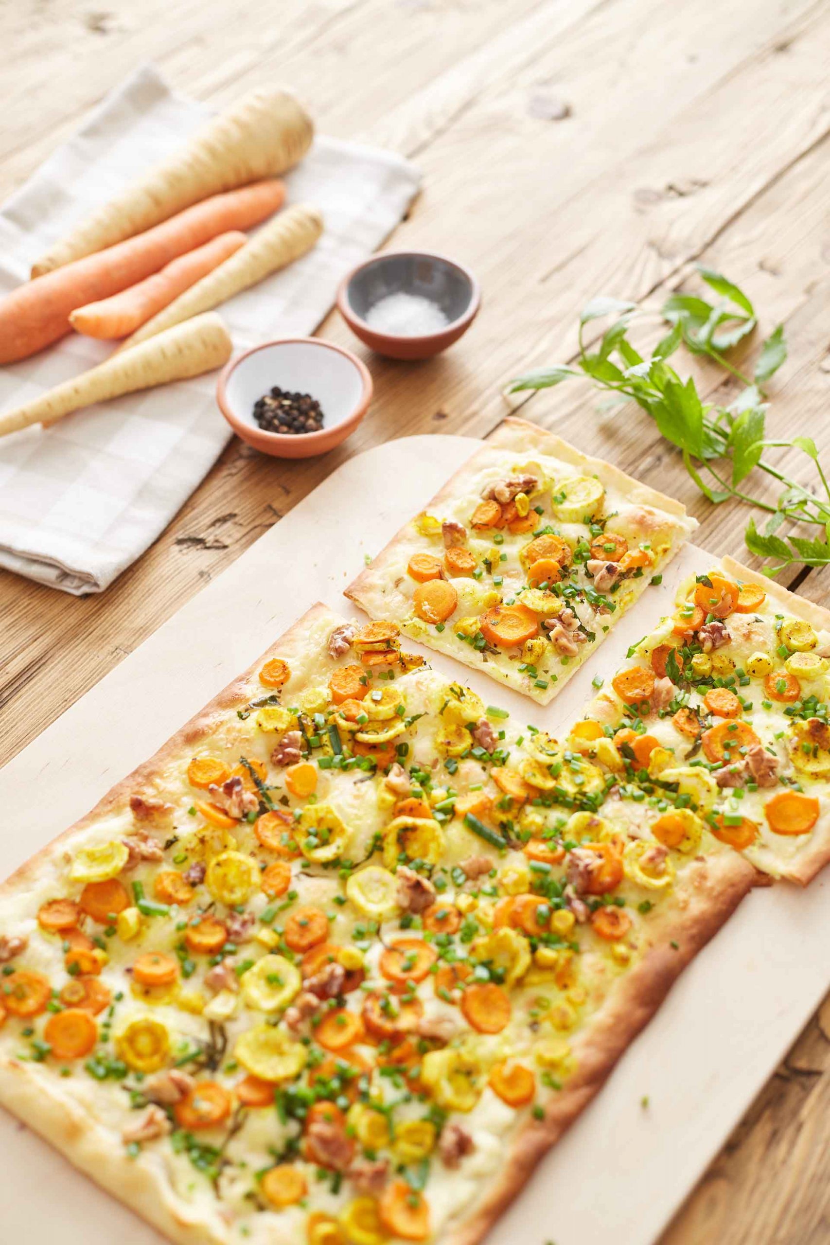 Recept: flammkuchen met pastinaak en wortel - Tante Fanny