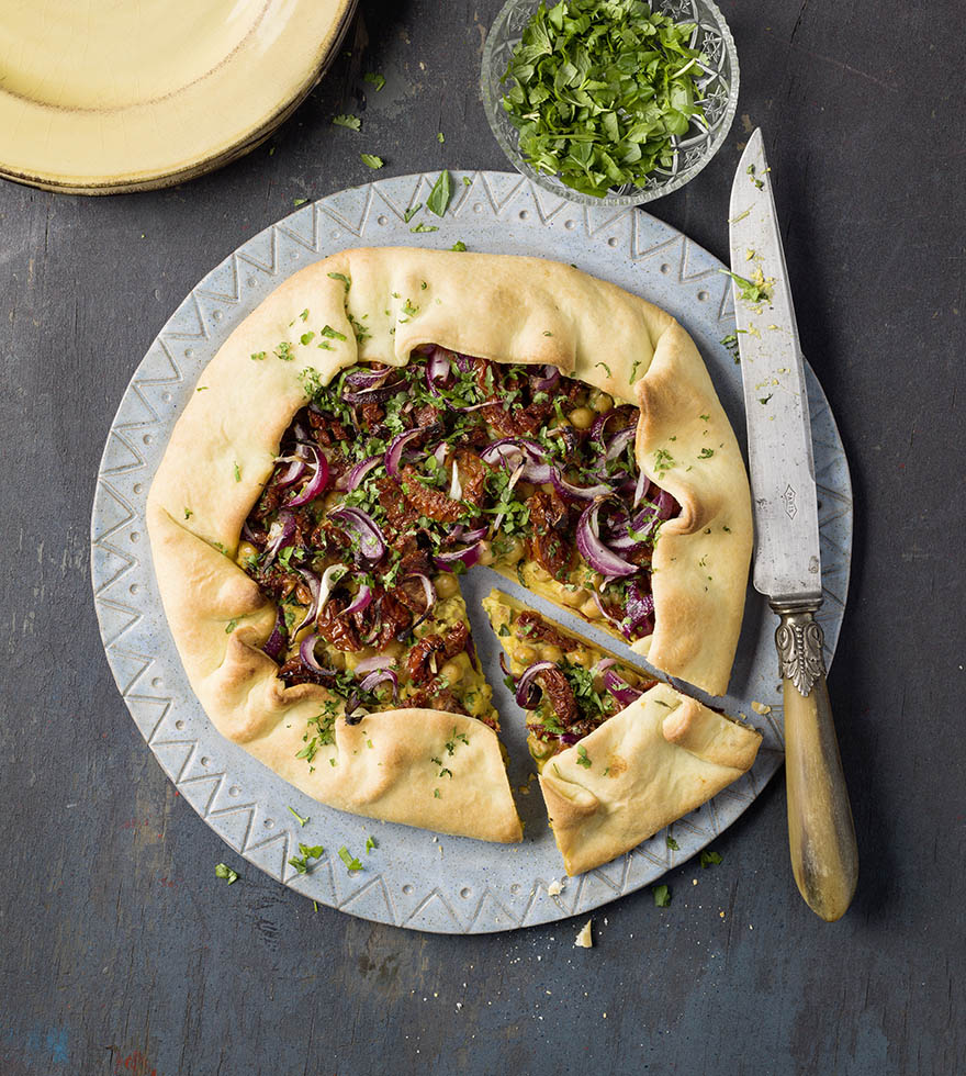 Vegan galette met kikkererwten - Tante Fanny